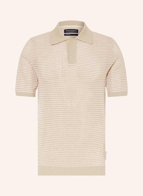 Marc O'Polo Strick-Poloshirt Regular Fit BEIGE
