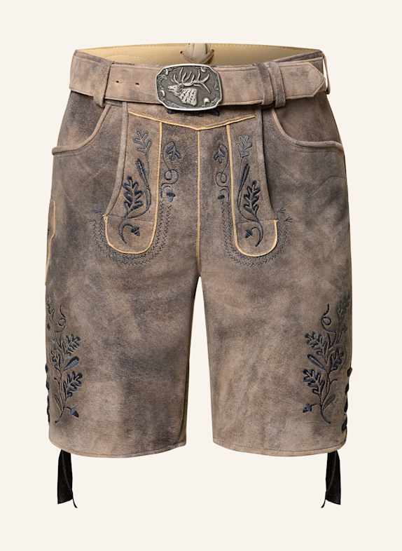 Spieth & Wensky Trachten-Lederhose FREISTADT GRAU/ HELLGRAU/ DUNKELBLAU