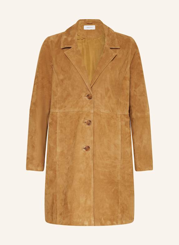 darling harbour Ledermantel COGNAC