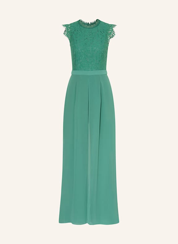 APART Jumpsuit mit Spitze NEONTÜRKIS