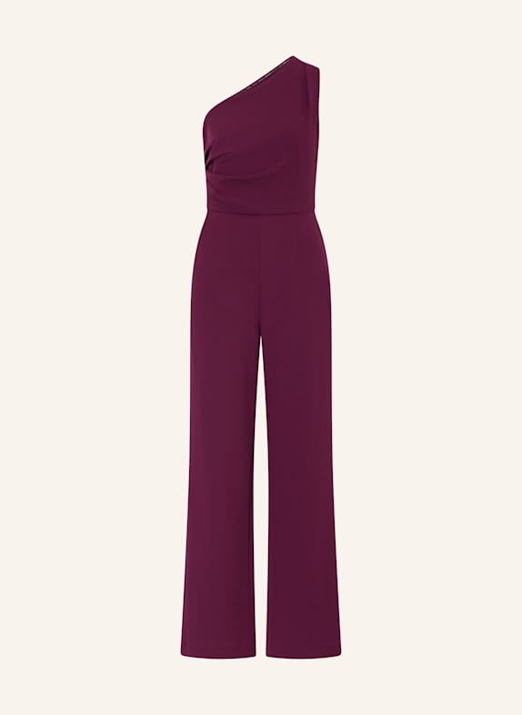 APART One-Shoulder-Jumpsuit DUNKELLILA