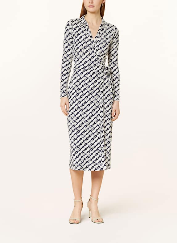 Phase Eight Wickelkleid GINA ECRU/ DUNKELBLAU