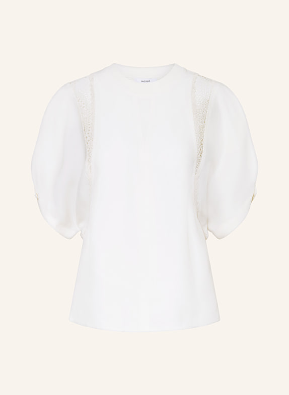 REISS Blusenshirt mit Spitze ECRU