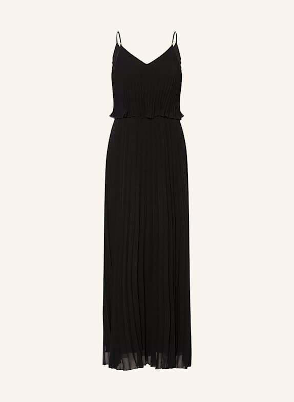 APART Abendkleid mit Plissees SCHWARZ