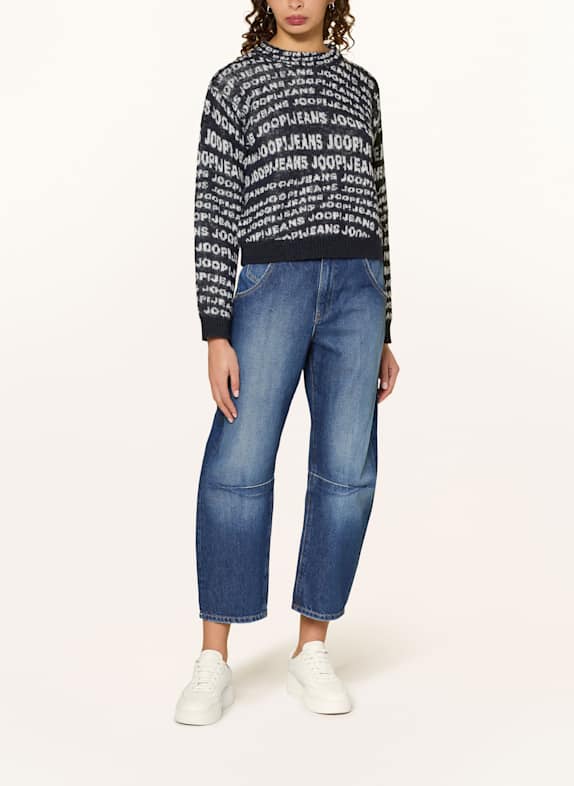 JOOP! JEANS Pull KALISSA BLEU FONCÉ / BLANC