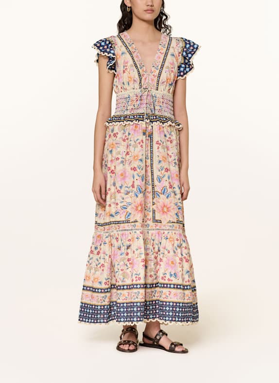 FARM RIO Kleid SUPERBLOOM CREME/ ROT/ BLAU