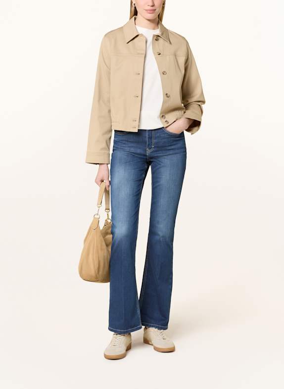 OPUS PANTS Flared jeans ENJA SMOOTH 70200 mid azure blue