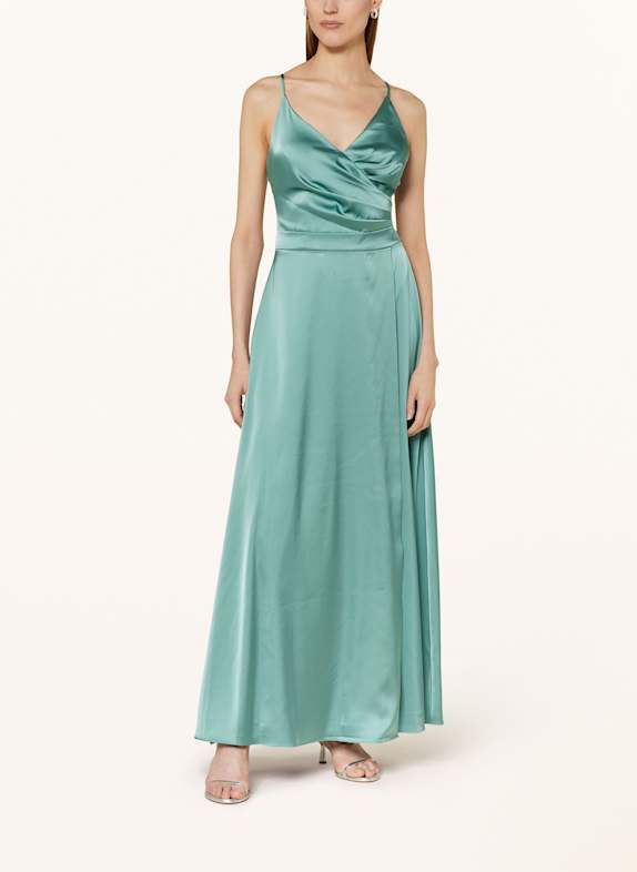 APART Abendkleid in Wickeloptik PETROL