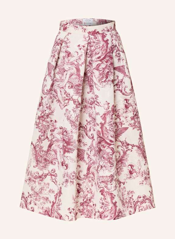 LUNATICA MILANO Skirt WHITE/ DARK RED