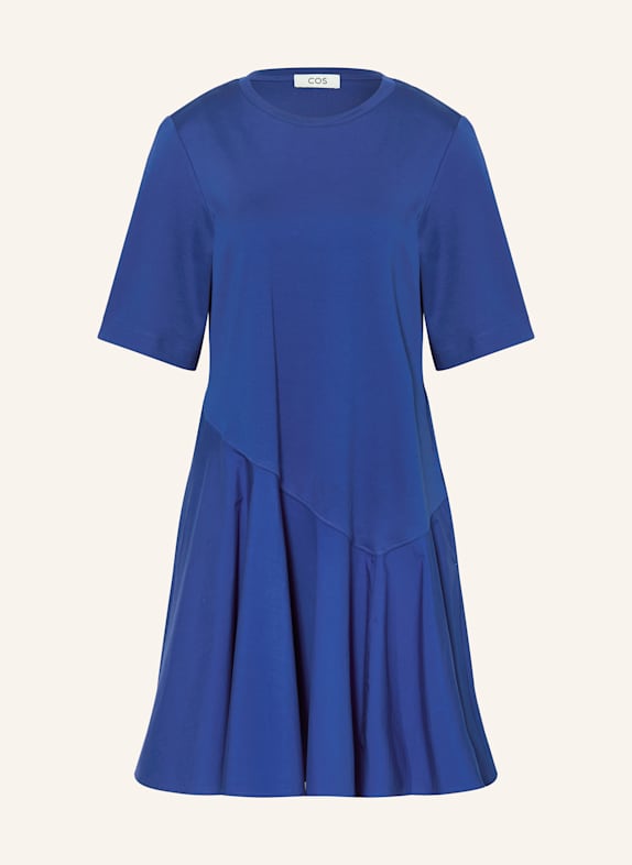 COS Kleid im Materialmix BLAU