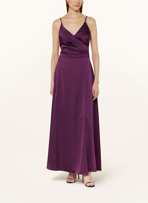 APART Abendkleid in Wickeloptik DUNKELLILA