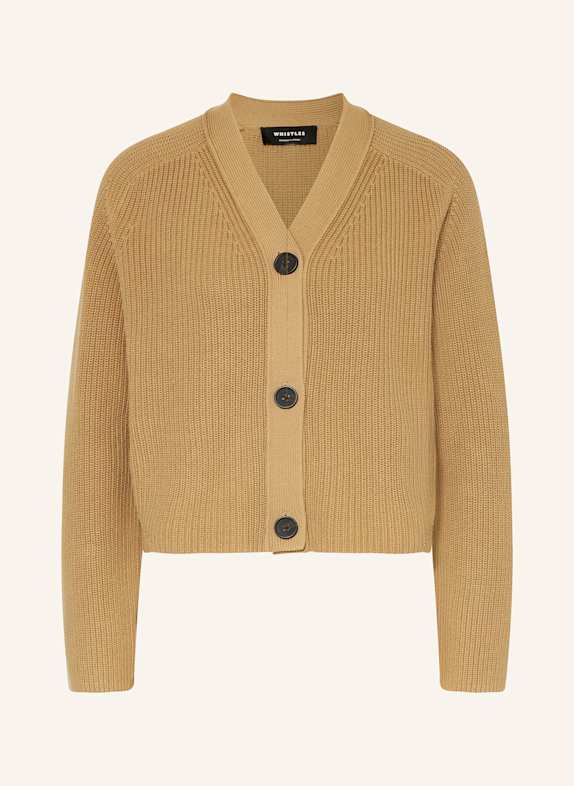 WHISTLES Strickjacke NALA CAMEL
