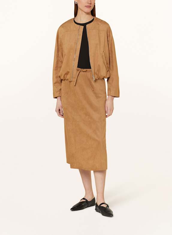 OPUS Rock RINGA in lederlook CAMEL