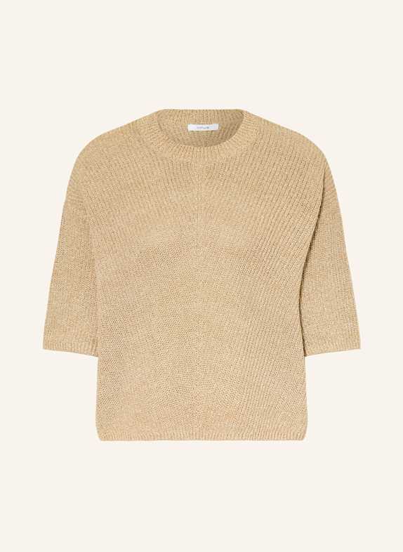 OPUS Strickshirt PAUDIE CAMEL