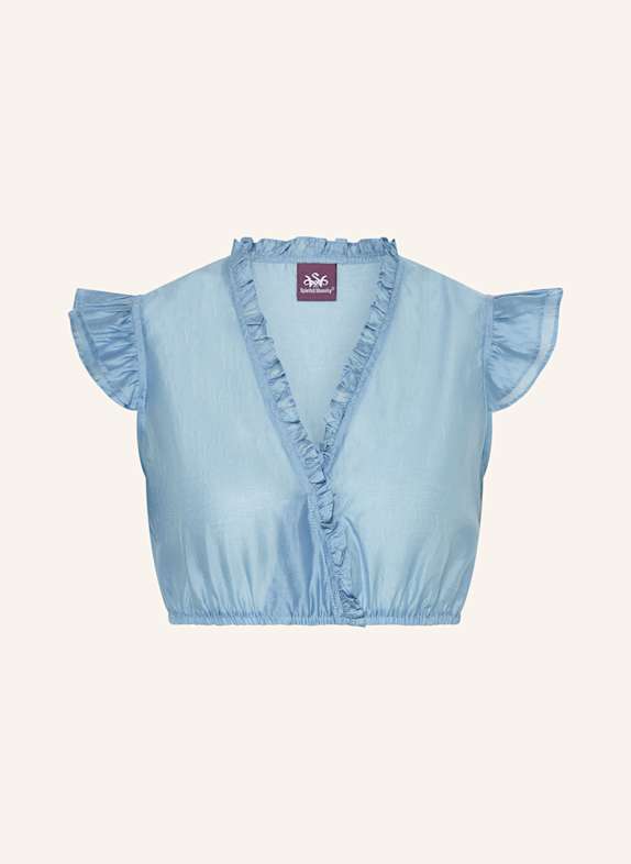 Spieth & Wensky Dirndlbluse FRAN HELLBLAU