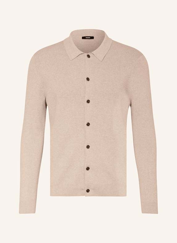 REISS Cardigan LIGHT BROWN