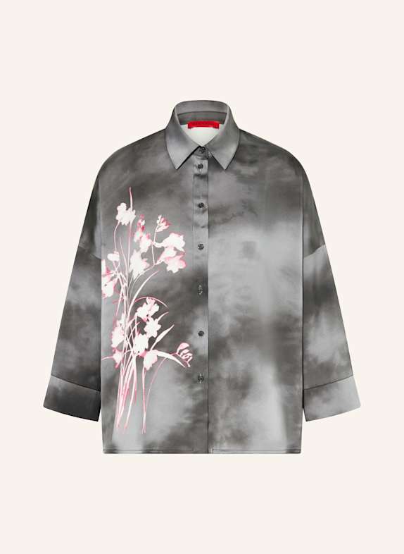 MAX & Co. Satinbluse SBEMBO mit 3/4-Arm DUNKELGRAU