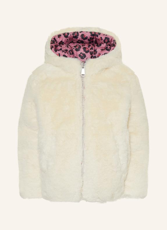 s.Oliver RED Steppjacke zum Wenden mit Kunstfell ECRU