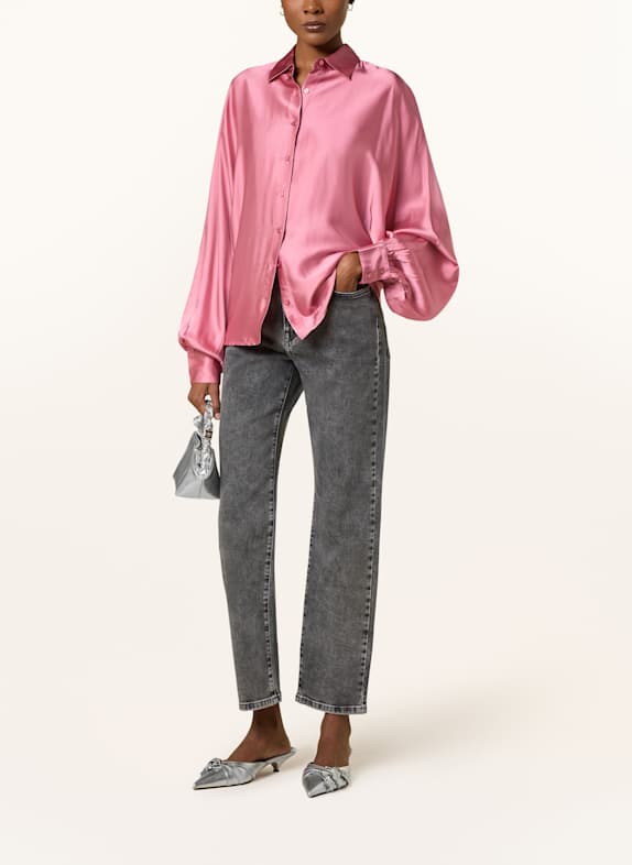 SoSUE Overhemdblouse ANTONIA van satijn VIEUX ROSE