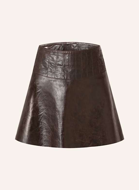 REISS Lederrock DUNKELBRAUN