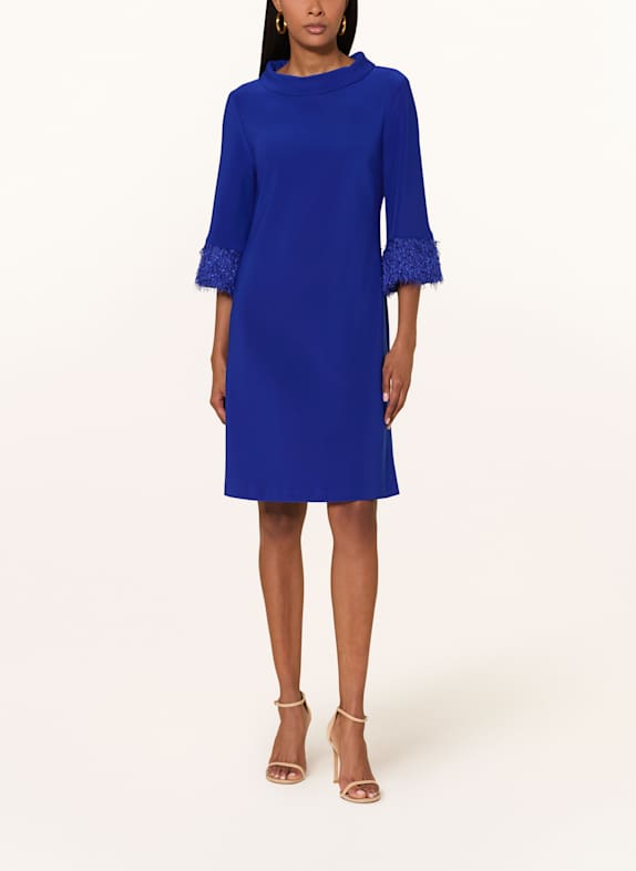 Joseph Ribkoff Kleid mit 3/4-Arm und Fransen BLAU