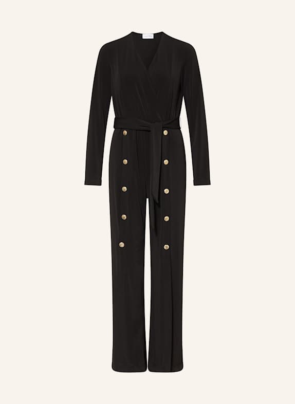 Joseph Ribkoff Jumpsuit in Wickeloptik SCHWARZ