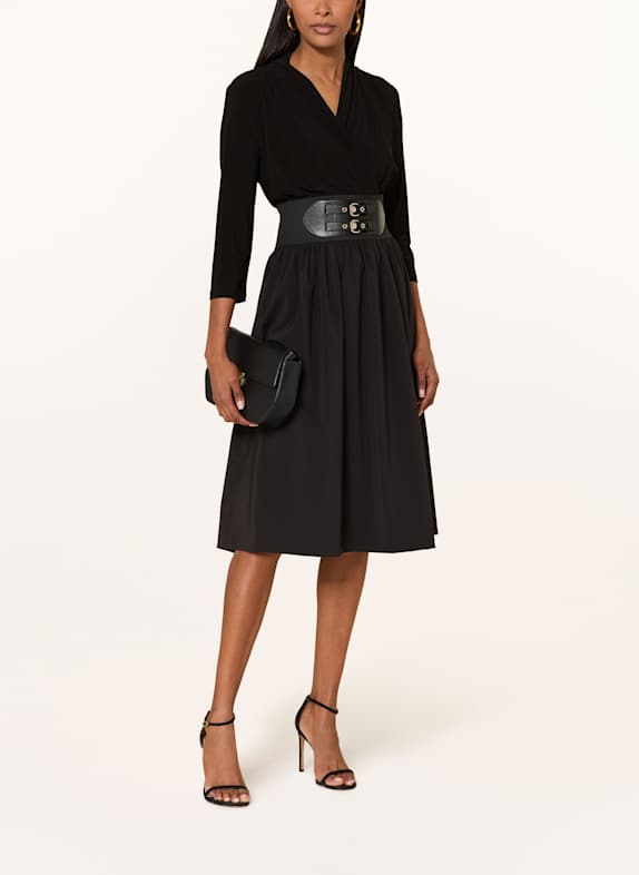 Joseph Ribkoff Kleid mit 3/4-Arm in Wickeloptik SCHWARZ
