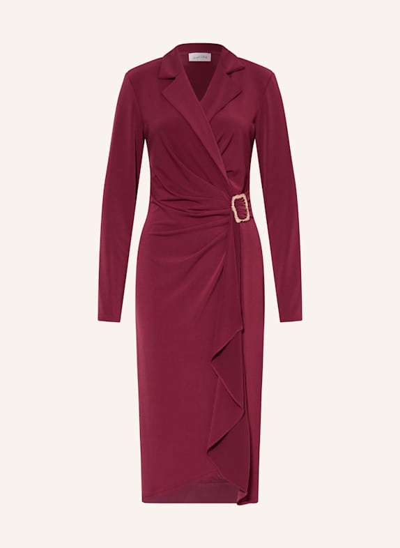 Joseph Ribkoff Kleid in Wickeloptik DUNKELROT