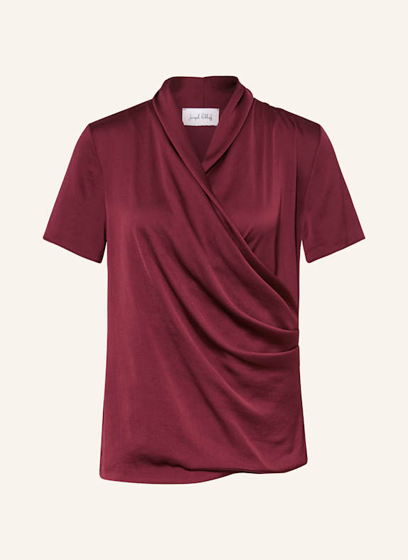 Joseph Ribkoff T-Shirt in Wickeloptik DUNKELROT