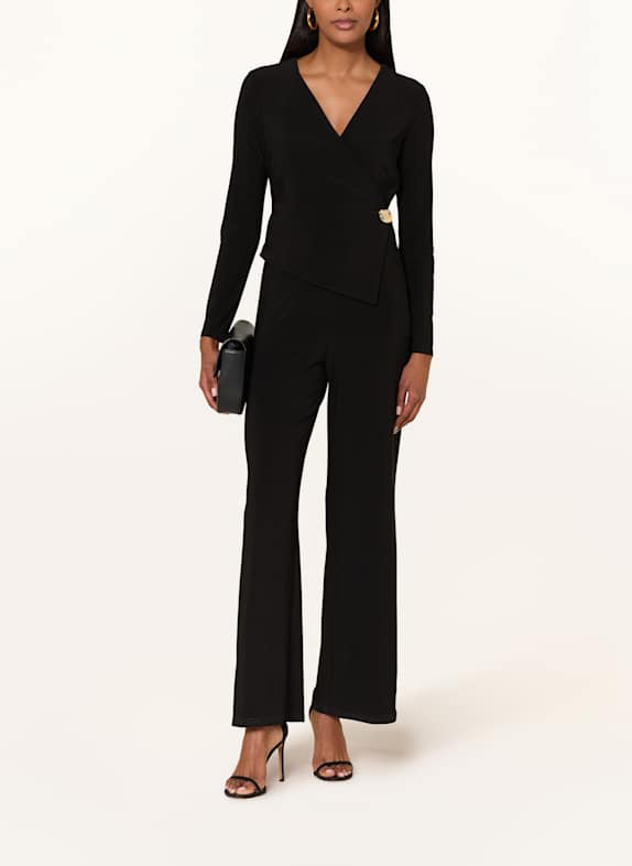 Joseph Ribkoff Jumpsuit in Wickeloptik SCHWARZ