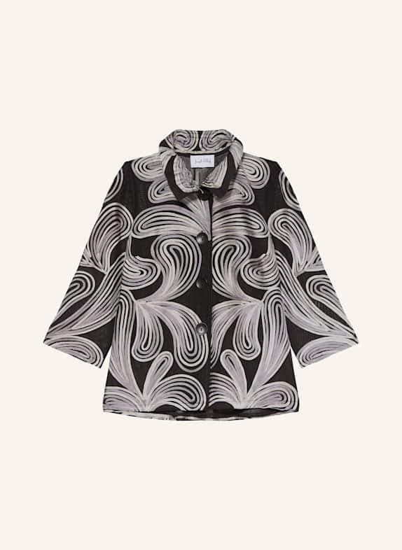 Joseph Ribkoff Kastenjacke mit 3/4-Arm SCHWARZ / GRAU / HELLLILA