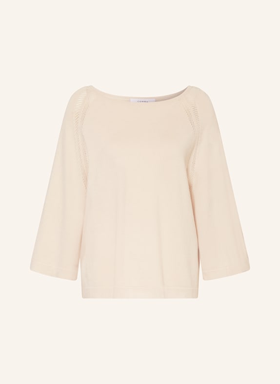 comma Pullover mit 3/4-Arm HELLBRAUN