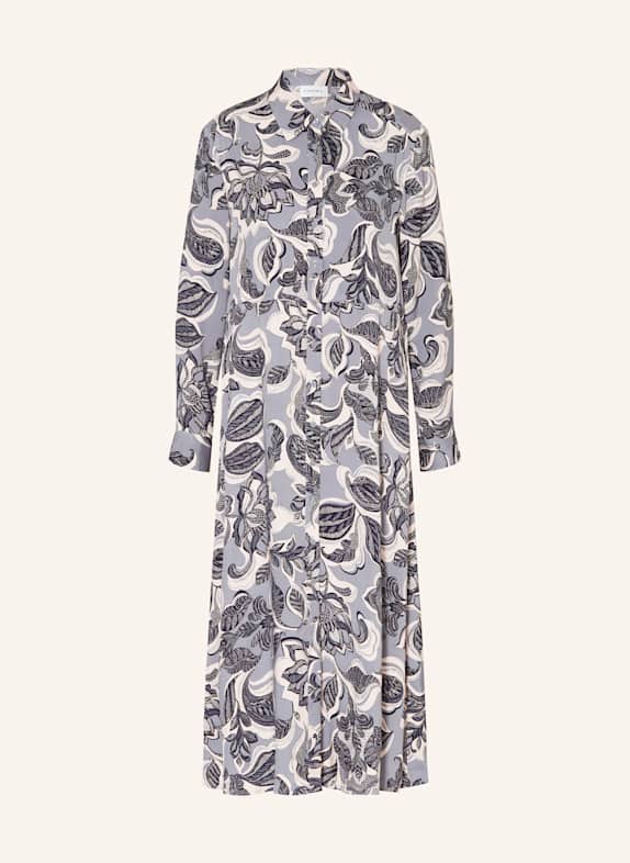 comma Hemdblusenkleid BLAUGRAU/ DUNKELBLAU