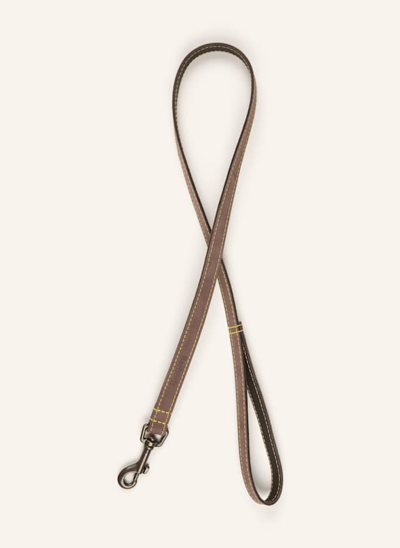 Barbour Hundeleine aus Leder BRAUN