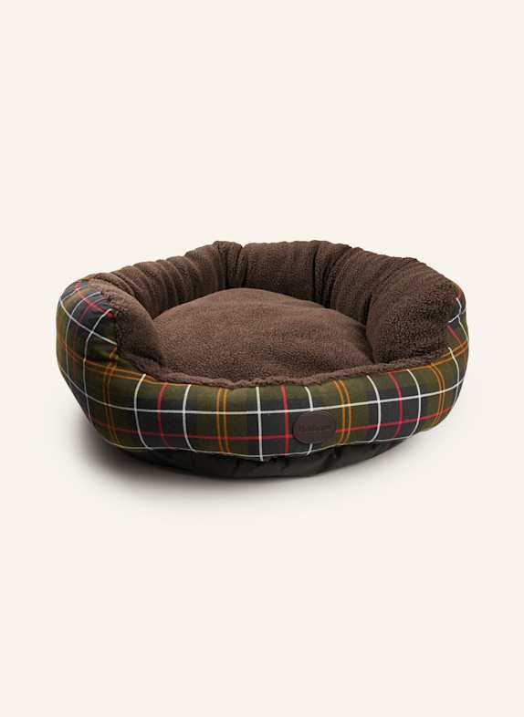 Barbour Hundebett DUNKELBRAUN/ OLIV/ GELB