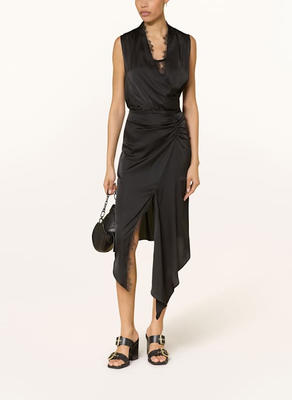 ALLSAINTS Kleid ABI mit Spitze SCHWARZ