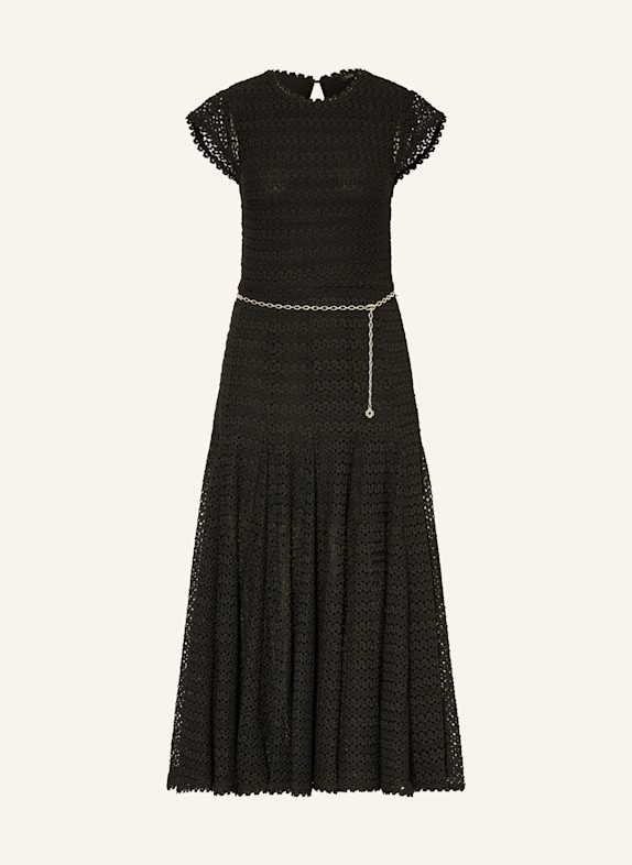 maje Spitzenkleid SCHWARZ