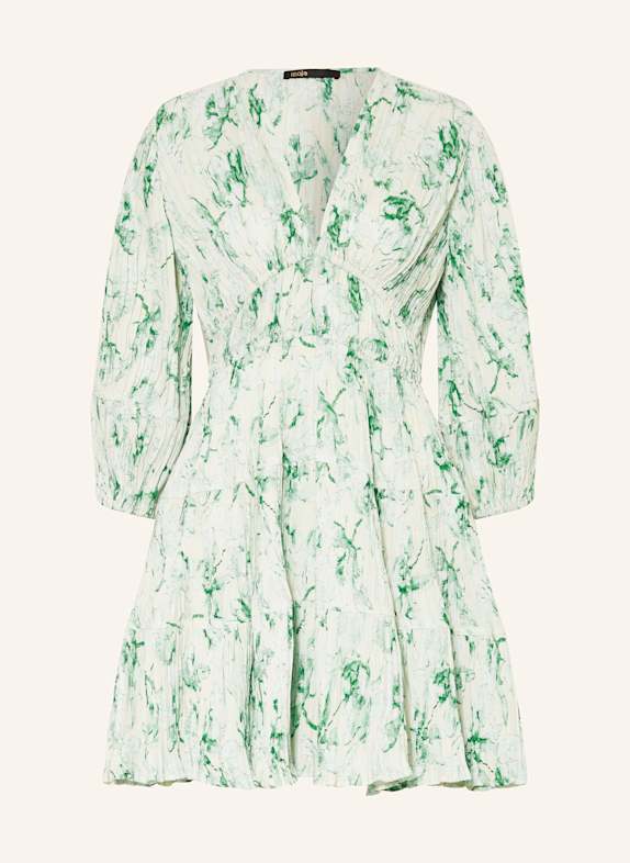 maje Plisseekleid HELLGRÜN