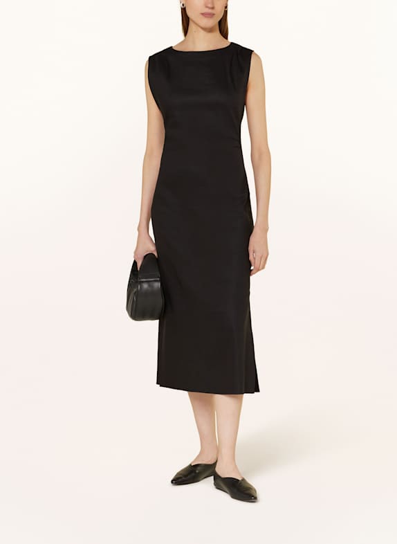 Marc O'Polo Kleid mit Leinen SCHWARZ