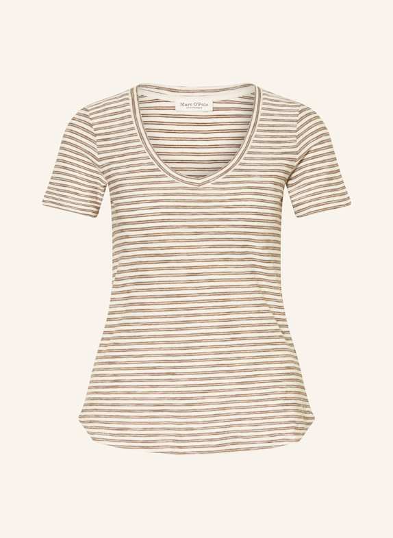 Marc O'Polo Strickshirt BRAUN/ ECRU