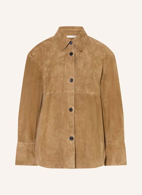 Marc O'Polo Leder-Overjacket BRAUN