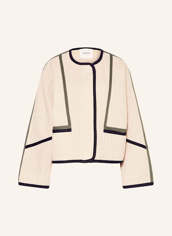 ba&sh Steppjacke CHIM ECRU/ WEISS/ DUNKELGRÜN