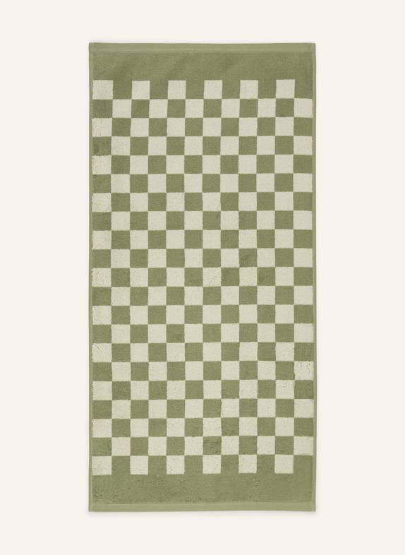 Marc O'Polo Towel CHECKER LIGHT GREEN/ CREAM