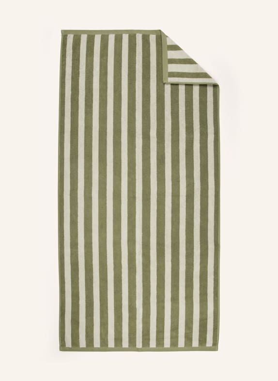Marc O'Polo Bath towel HERITAGE LIGHT GREEN/ CREAM
