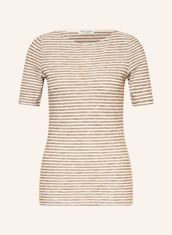 Marc O'Polo T-shirt KREMOWY/ BRĄZOWY