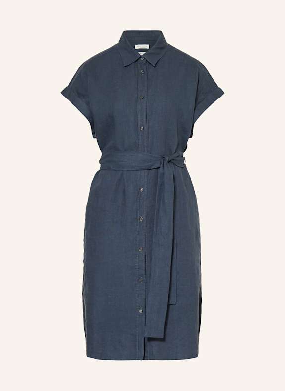 Marc O'Polo Hemdblusenkleid aus Leinen DUNKELBLAU