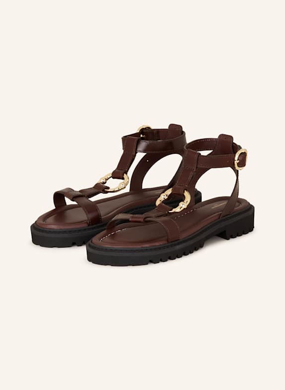 CLAUDIE PIERLOT Sandalen DUNKELBRAUN