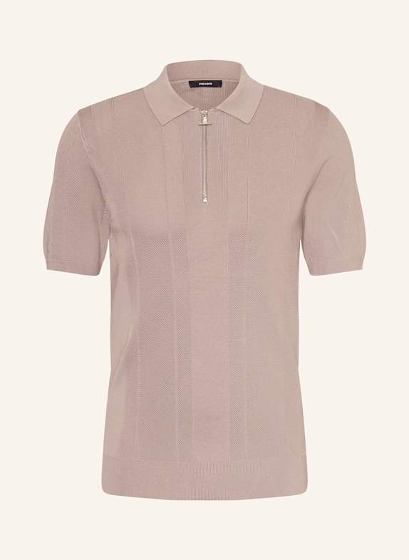 REISS Strick-Poloshirt BART TAUPE