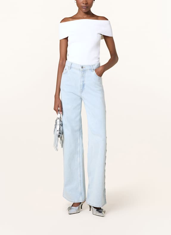 maje Off-Shoulder-Top CREME