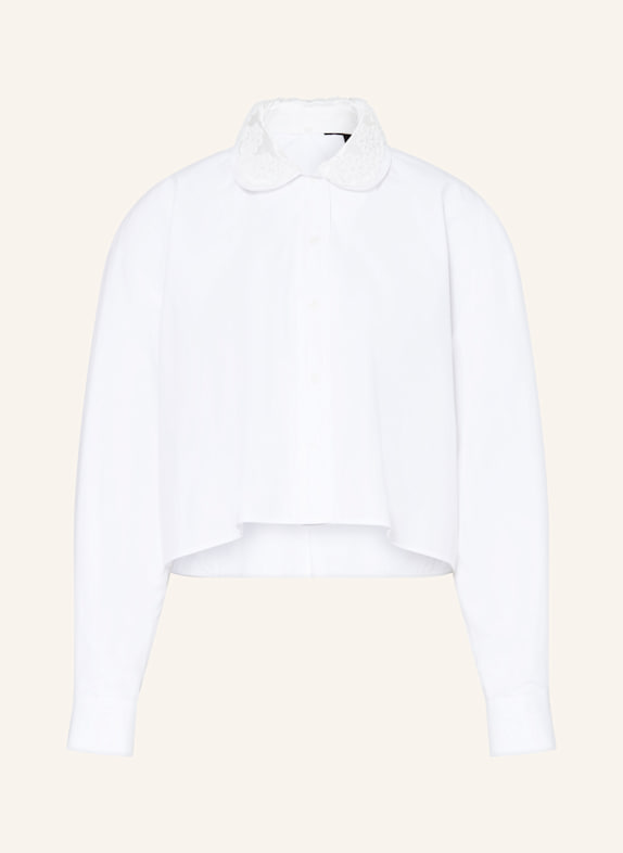 maje Bluse mit abnehmbarem Kragen WEISS